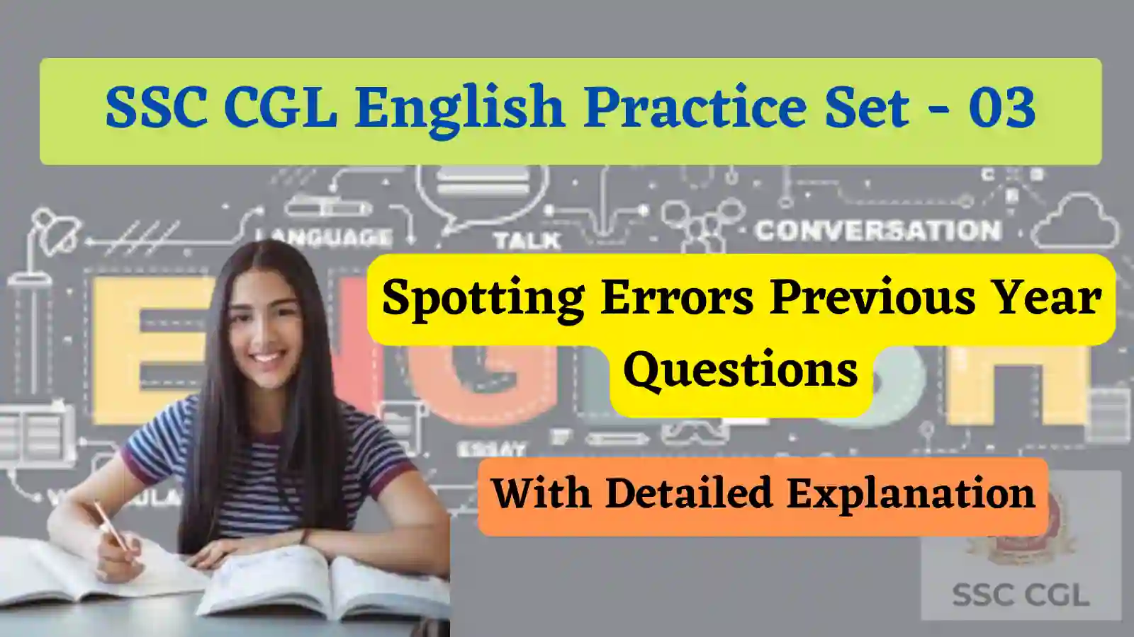 SSC CGL English Practice Set - 03